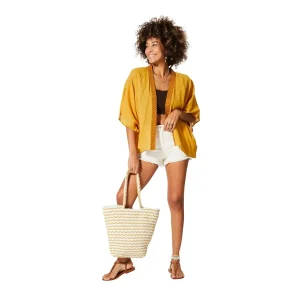 Kimono Estivo Corto Giallo